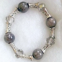 Bracelets - Grey+Metal