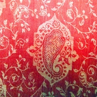 Handwoven Silk Shawls - Red
