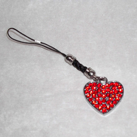 Mobile Hanging Heart- Red Metal