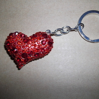 Red Diamonds Key Chain