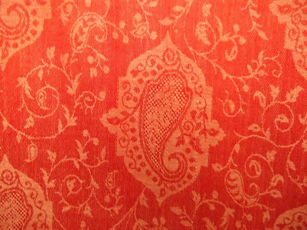 Handwoven Silk Shawls - Orange