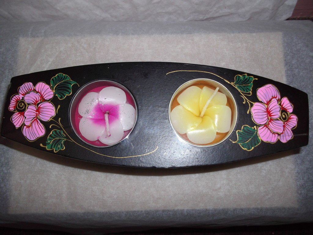 Hand-Decorated Candle
