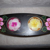 Hand-Decorated Candle